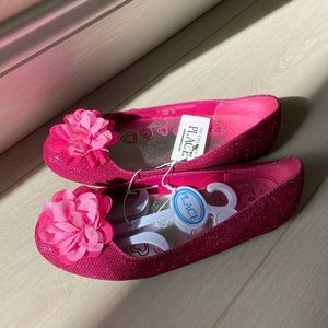 Children’s place pink sparkly flat shoes